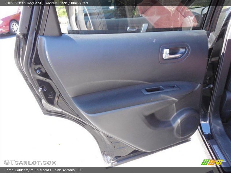 Wicked Black / Black/Red 2009 Nissan Rogue SL