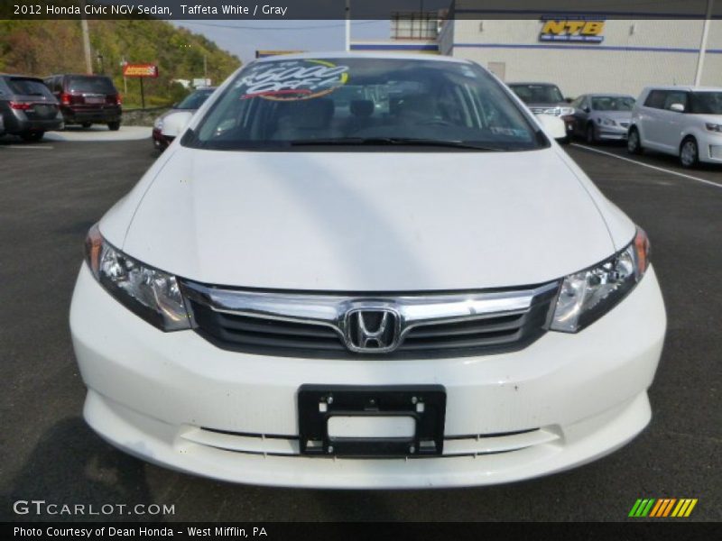 Taffeta White / Gray 2012 Honda Civic NGV Sedan