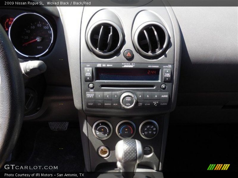 Wicked Black / Black/Red 2009 Nissan Rogue SL