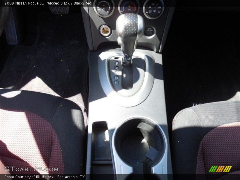 Wicked Black / Black/Red 2009 Nissan Rogue SL