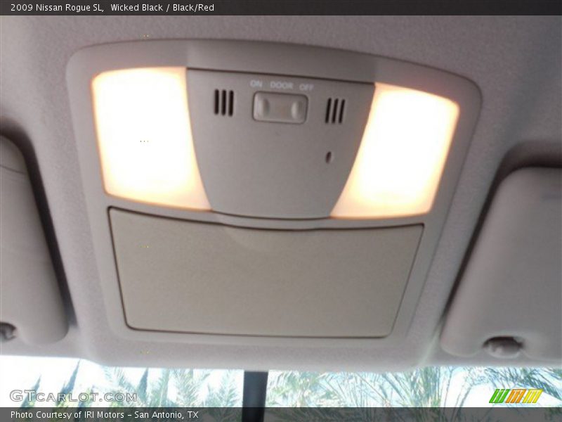 Wicked Black / Black/Red 2009 Nissan Rogue SL