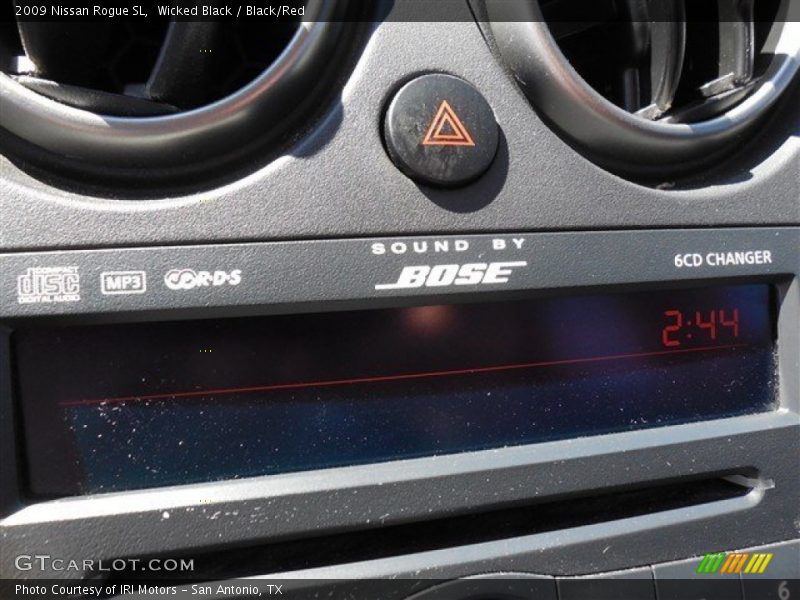 Wicked Black / Black/Red 2009 Nissan Rogue SL