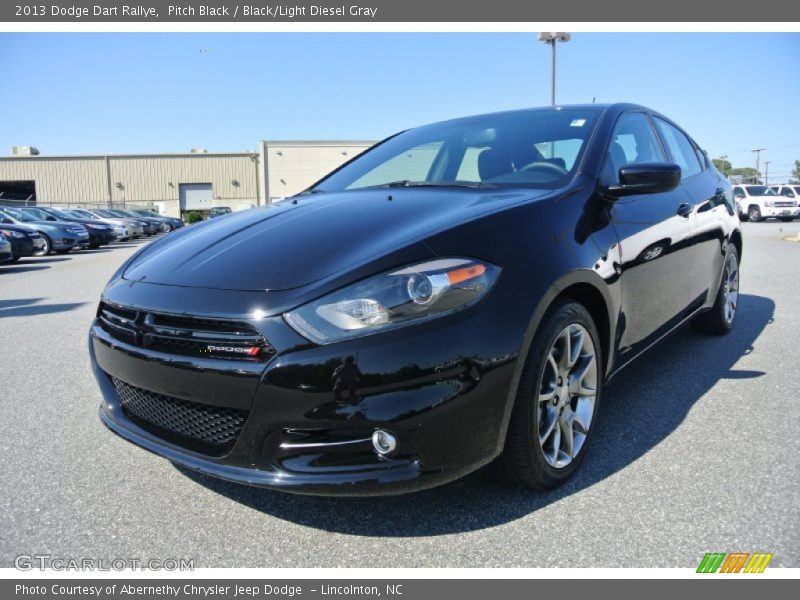 Pitch Black / Black/Light Diesel Gray 2013 Dodge Dart Rallye