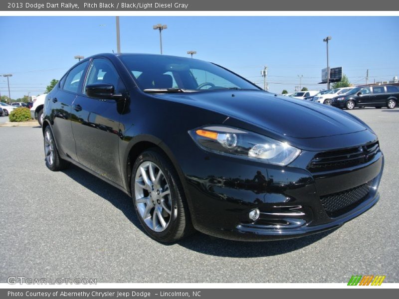 Pitch Black / Black/Light Diesel Gray 2013 Dodge Dart Rallye