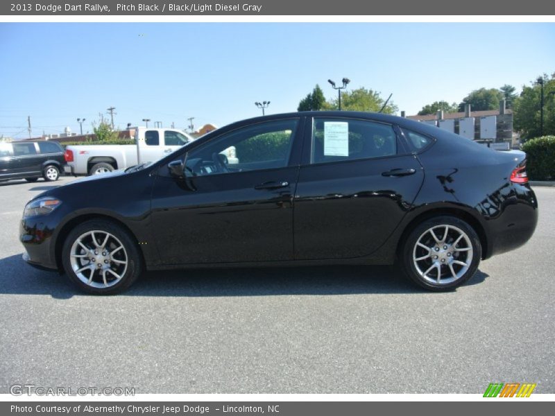 Pitch Black / Black/Light Diesel Gray 2013 Dodge Dart Rallye