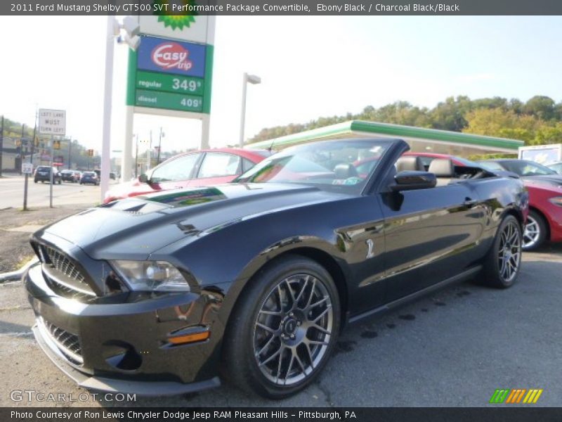Ebony Black / Charcoal Black/Black 2011 Ford Mustang Shelby GT500 SVT Performance Package Convertible