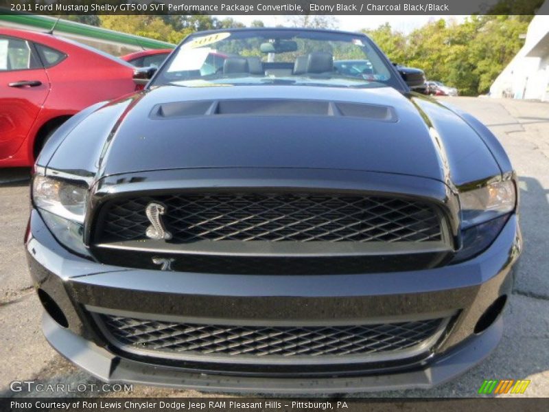  2011 Mustang Shelby GT500 SVT Performance Package Convertible Ebony Black