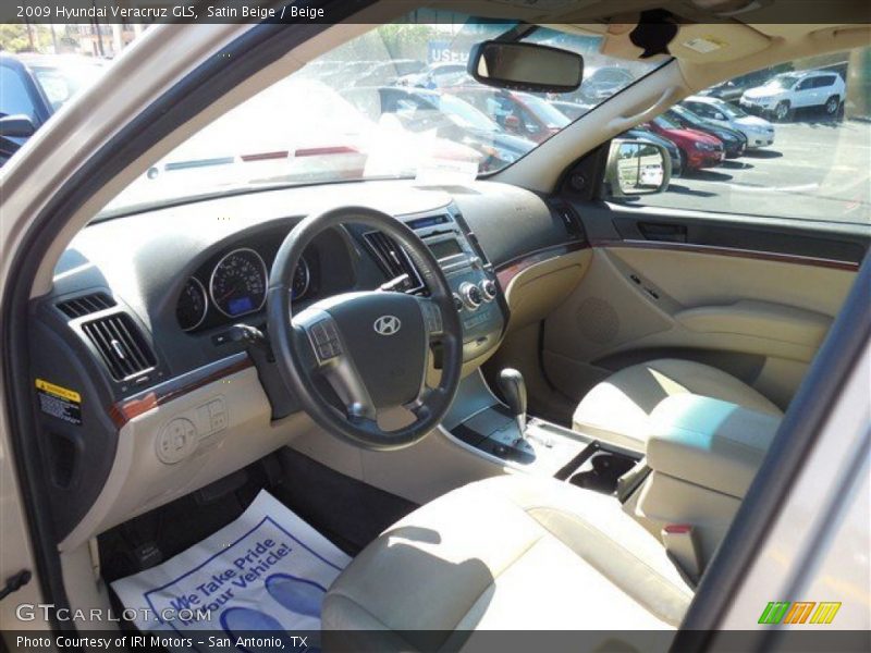 Satin Beige / Beige 2009 Hyundai Veracruz GLS