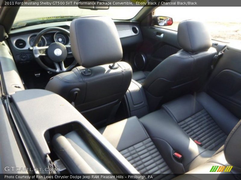 Ebony Black / Charcoal Black/Black 2011 Ford Mustang Shelby GT500 SVT Performance Package Convertible