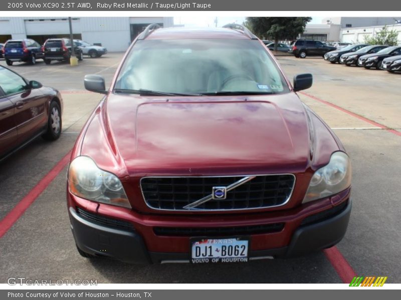 Ruby Red Metallic / Taupe/Light Taupe 2005 Volvo XC90 2.5T AWD