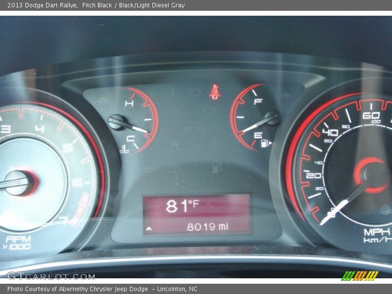 Pitch Black / Black/Light Diesel Gray 2013 Dodge Dart Rallye
