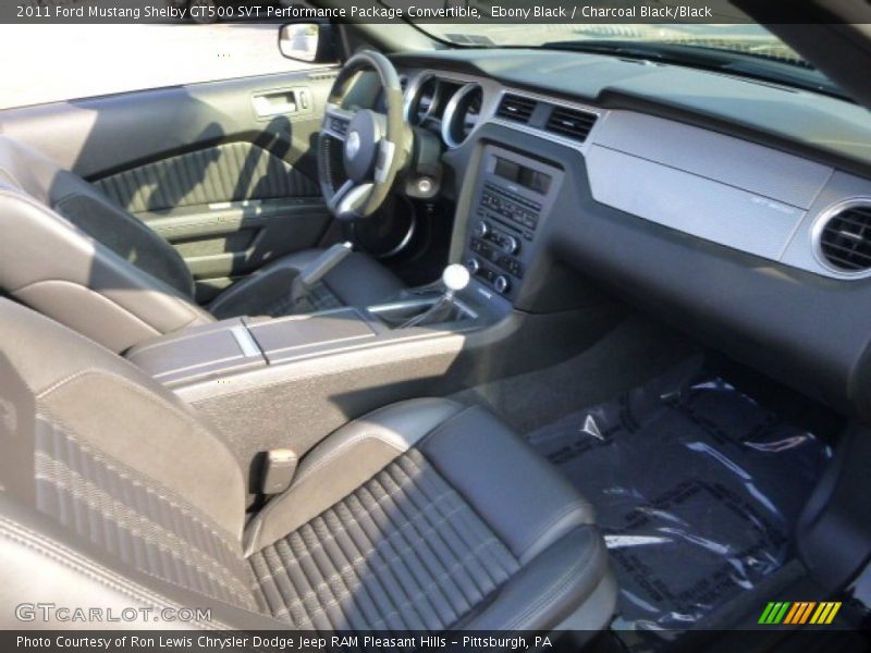  2011 Mustang Shelby GT500 SVT Performance Package Convertible Charcoal Black/Black Interior