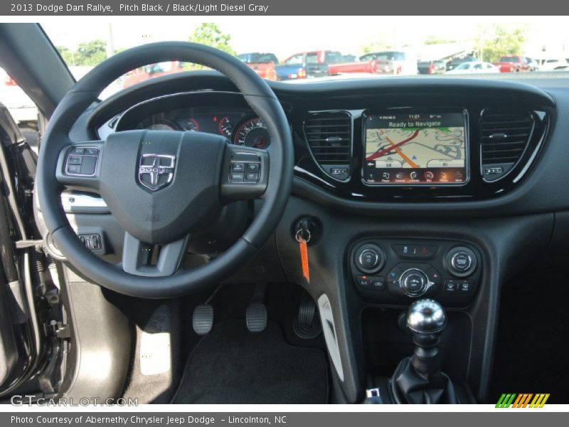 Pitch Black / Black/Light Diesel Gray 2013 Dodge Dart Rallye