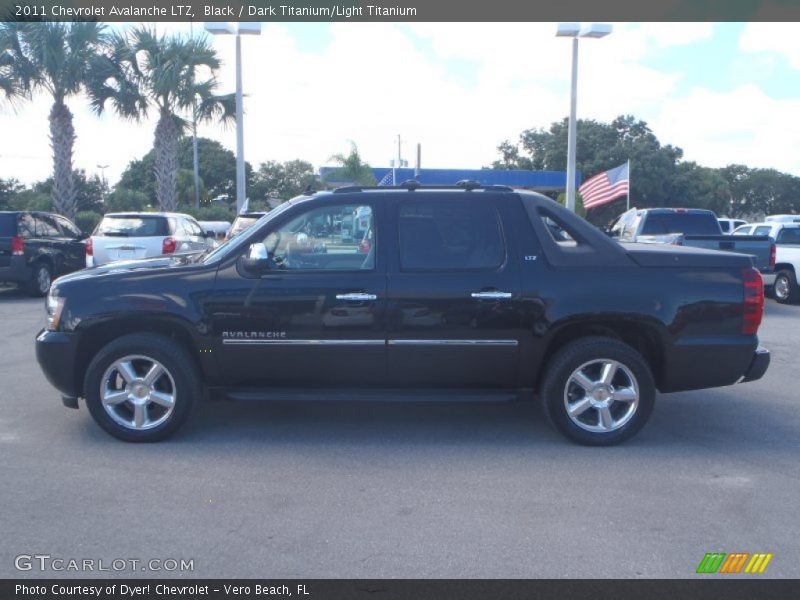 Black / Dark Titanium/Light Titanium 2011 Chevrolet Avalanche LTZ
