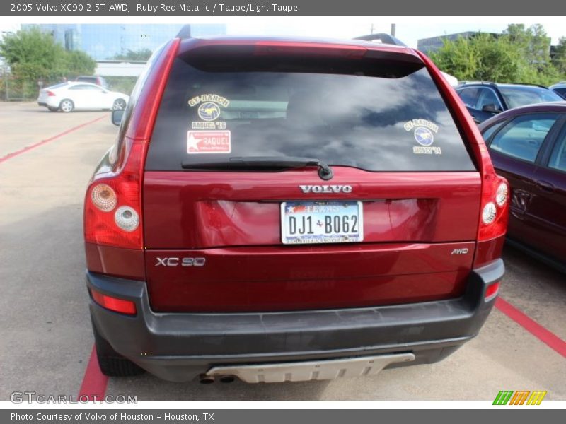 Ruby Red Metallic / Taupe/Light Taupe 2005 Volvo XC90 2.5T AWD