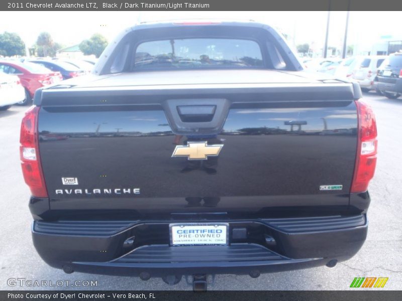 Black / Dark Titanium/Light Titanium 2011 Chevrolet Avalanche LTZ