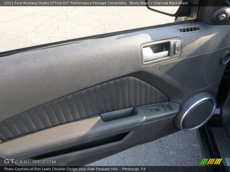 Ebony Black / Charcoal Black/Black 2011 Ford Mustang Shelby GT500 SVT Performance Package Convertible