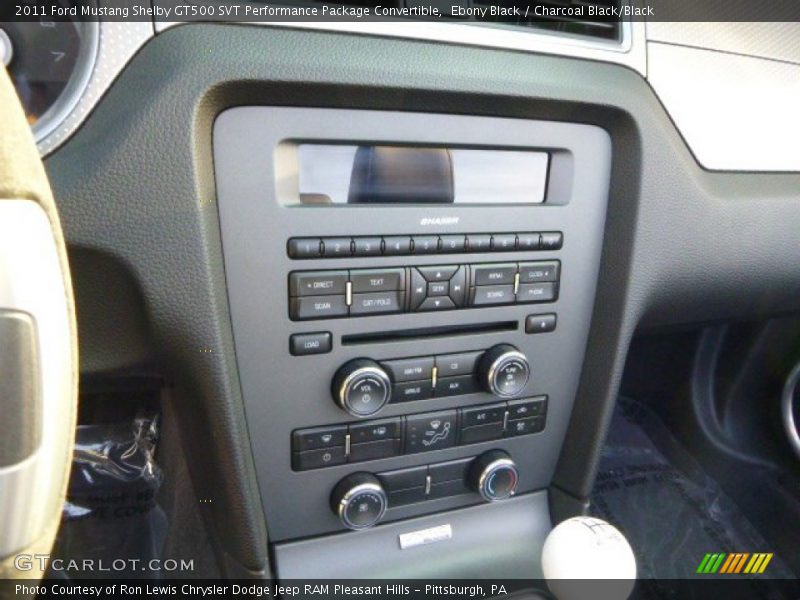Controls of 2011 Mustang Shelby GT500 SVT Performance Package Convertible