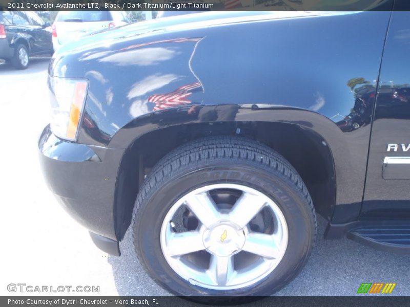 Black / Dark Titanium/Light Titanium 2011 Chevrolet Avalanche LTZ
