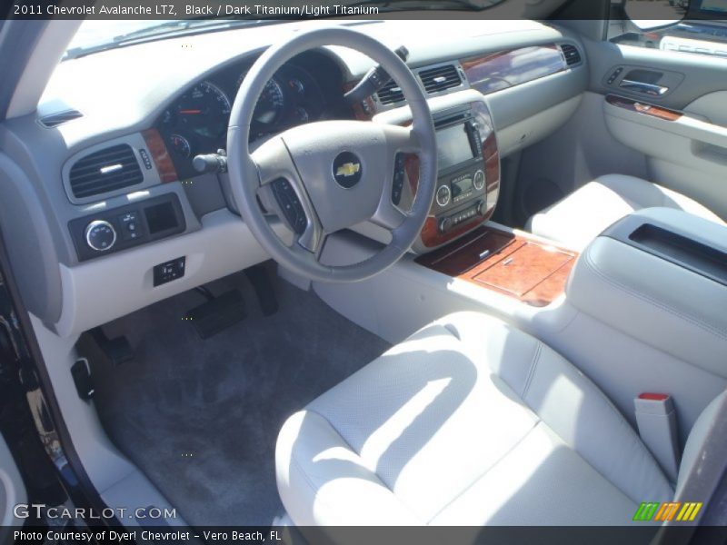 Black / Dark Titanium/Light Titanium 2011 Chevrolet Avalanche LTZ