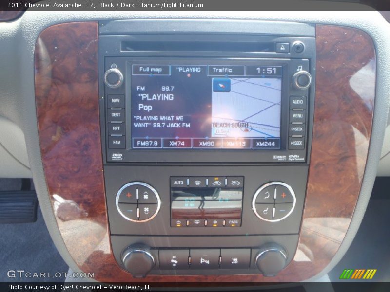 Black / Dark Titanium/Light Titanium 2011 Chevrolet Avalanche LTZ