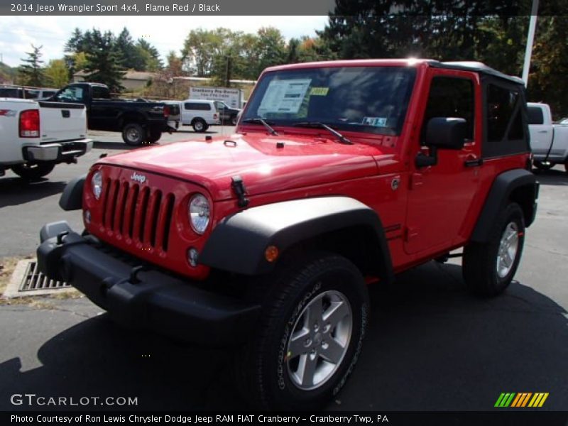 Flame Red / Black 2014 Jeep Wrangler Sport 4x4