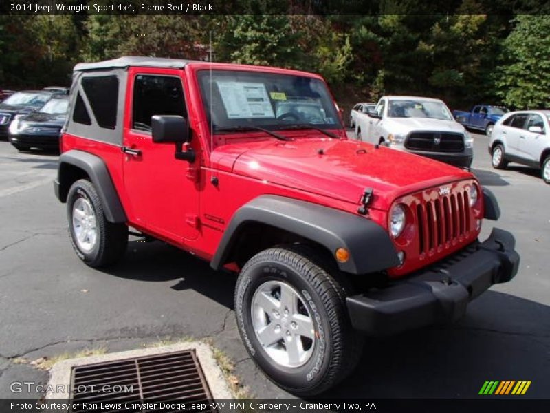 Flame Red / Black 2014 Jeep Wrangler Sport 4x4