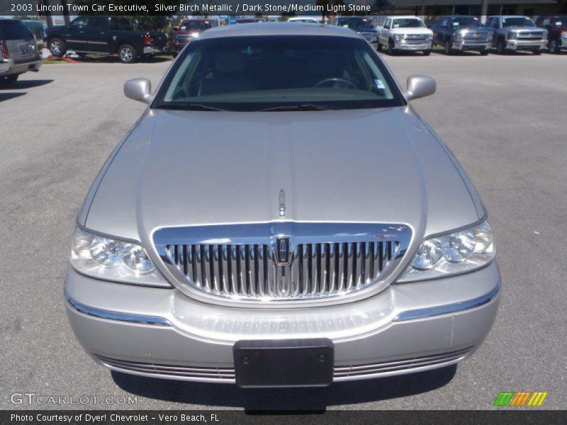 Silver Birch Metallic / Dark Stone/Medium Light Stone 2003 Lincoln Town Car Executive