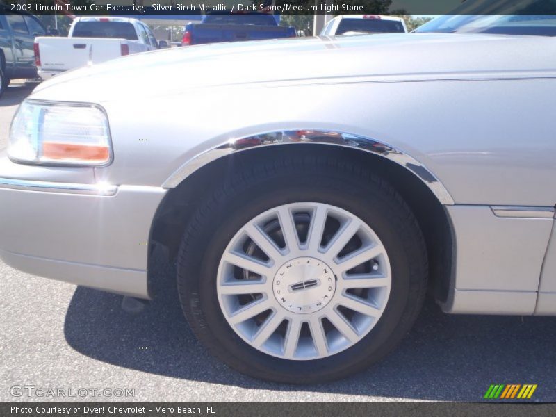 Silver Birch Metallic / Dark Stone/Medium Light Stone 2003 Lincoln Town Car Executive