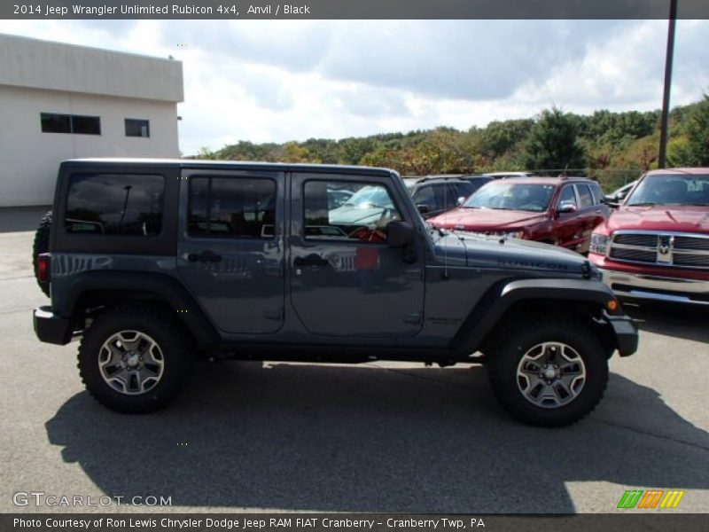 Anvil / Black 2014 Jeep Wrangler Unlimited Rubicon 4x4