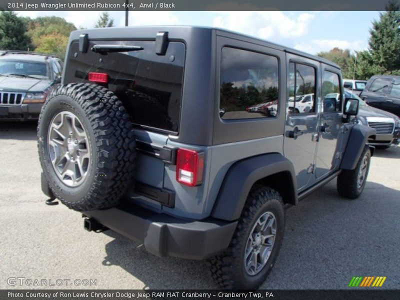 Anvil / Black 2014 Jeep Wrangler Unlimited Rubicon 4x4