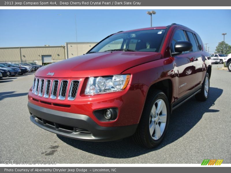 Deep Cherry Red Crystal Pearl / Dark Slate Gray 2013 Jeep Compass Sport 4x4