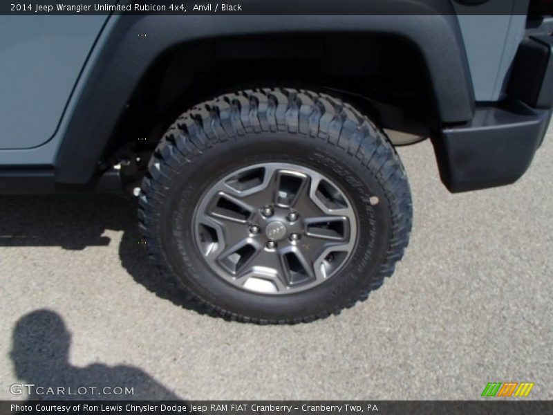 Anvil / Black 2014 Jeep Wrangler Unlimited Rubicon 4x4