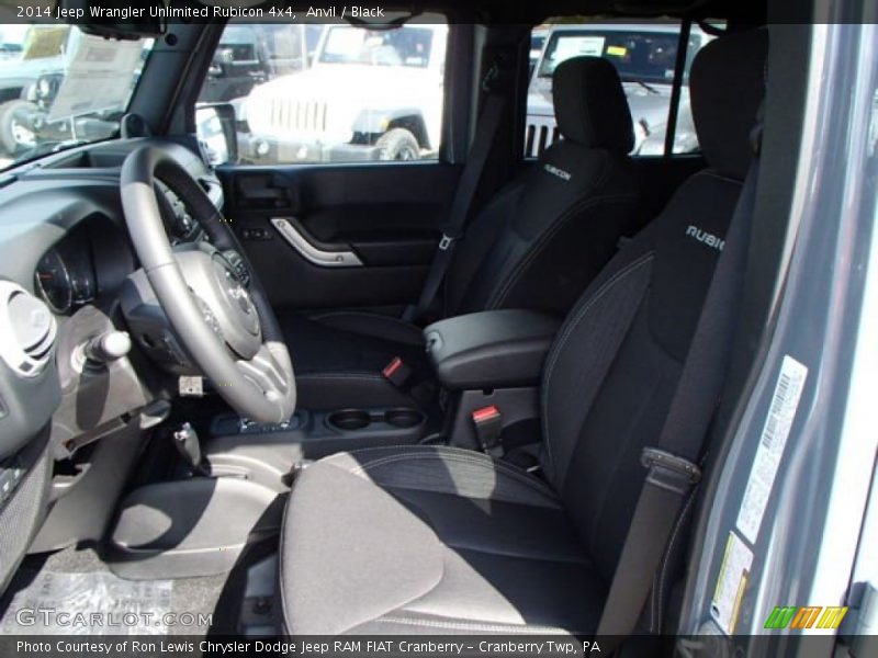 Anvil / Black 2014 Jeep Wrangler Unlimited Rubicon 4x4