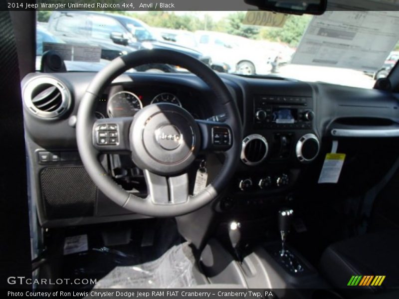 Anvil / Black 2014 Jeep Wrangler Unlimited Rubicon 4x4