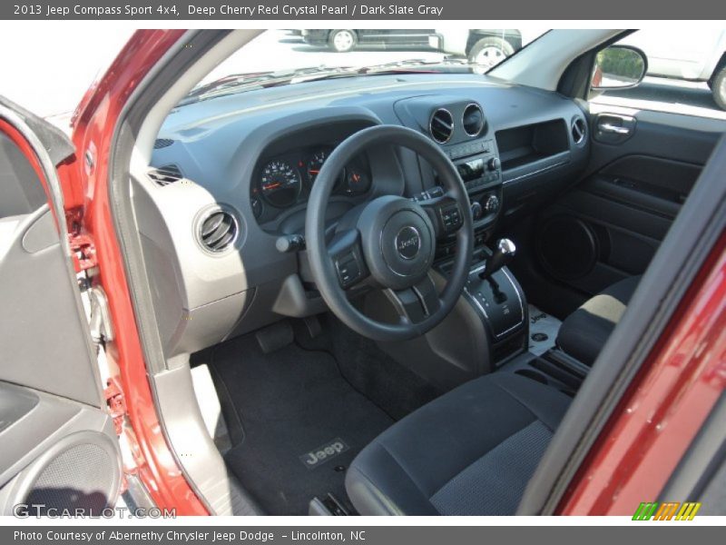 Deep Cherry Red Crystal Pearl / Dark Slate Gray 2013 Jeep Compass Sport 4x4