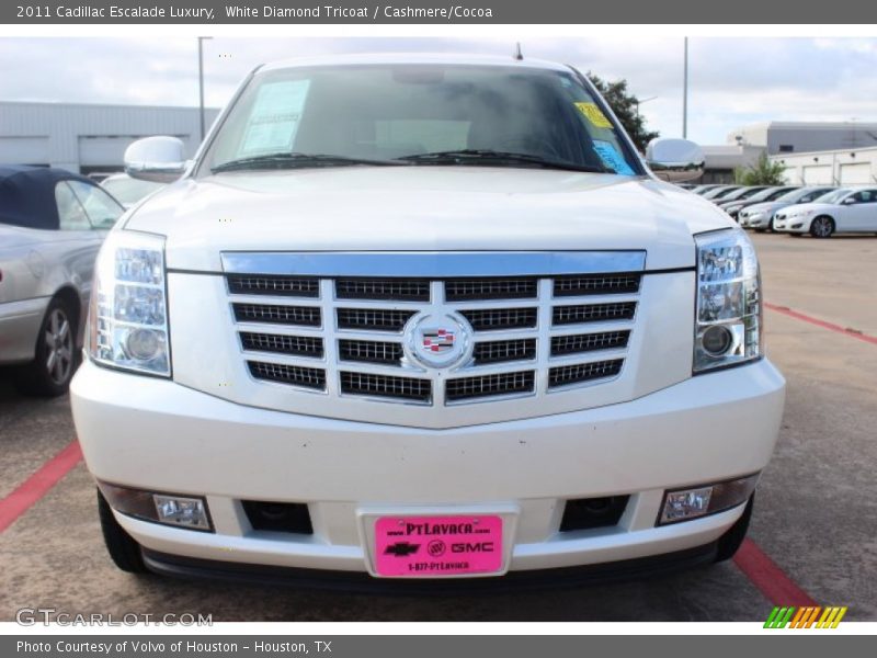 White Diamond Tricoat / Cashmere/Cocoa 2011 Cadillac Escalade Luxury