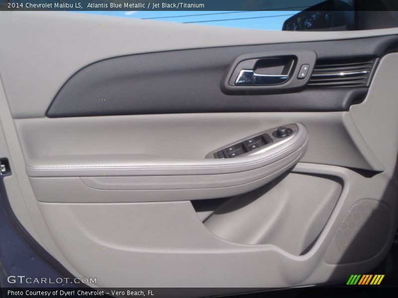 Atlantis Blue Metallic / Jet Black/Titanium 2014 Chevrolet Malibu LS