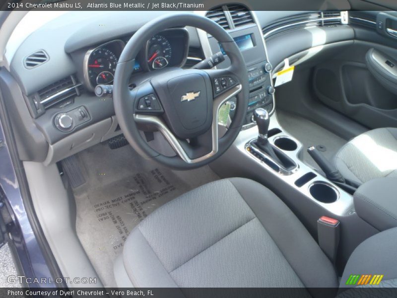 Atlantis Blue Metallic / Jet Black/Titanium 2014 Chevrolet Malibu LS