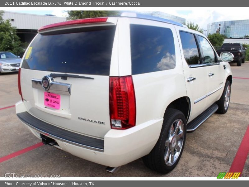 White Diamond Tricoat / Cashmere/Cocoa 2011 Cadillac Escalade Luxury