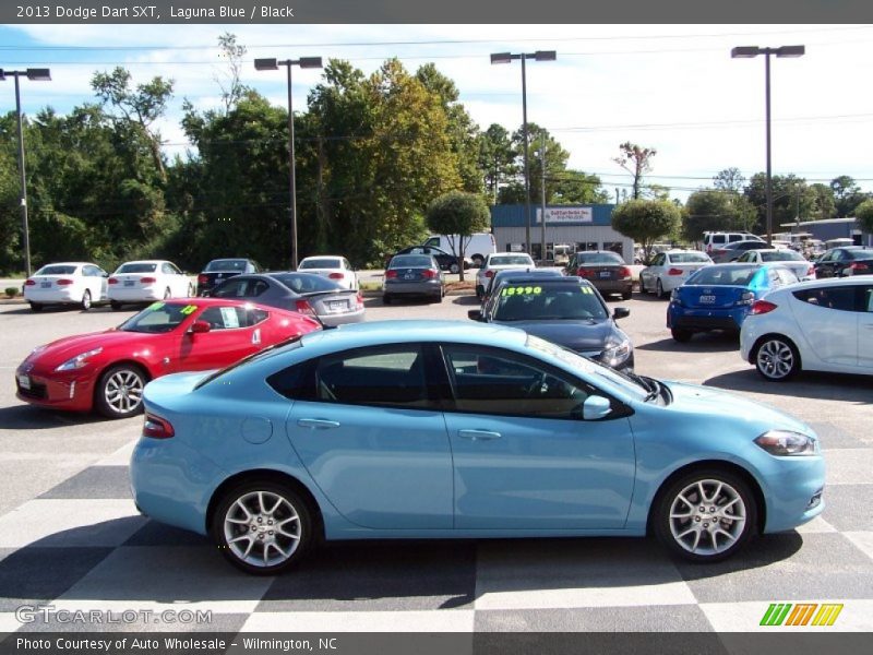 Laguna Blue / Black 2013 Dodge Dart SXT