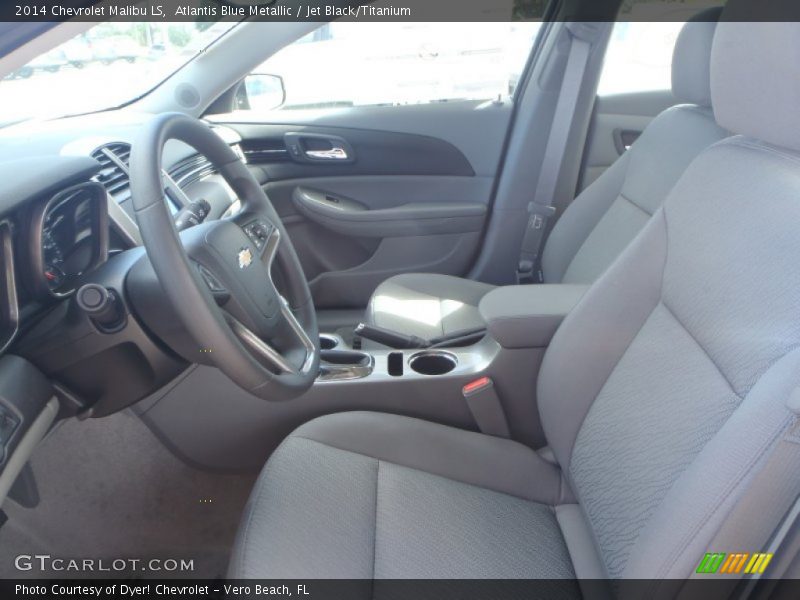 Atlantis Blue Metallic / Jet Black/Titanium 2014 Chevrolet Malibu LS