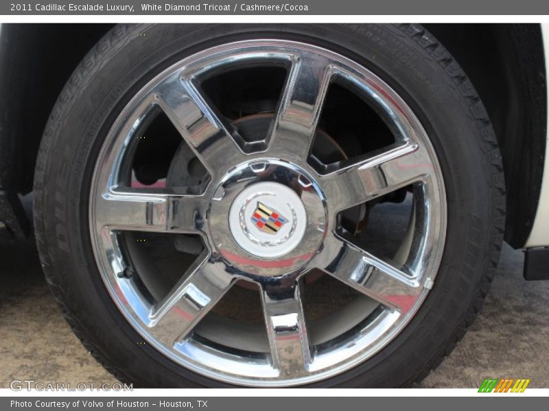 White Diamond Tricoat / Cashmere/Cocoa 2011 Cadillac Escalade Luxury
