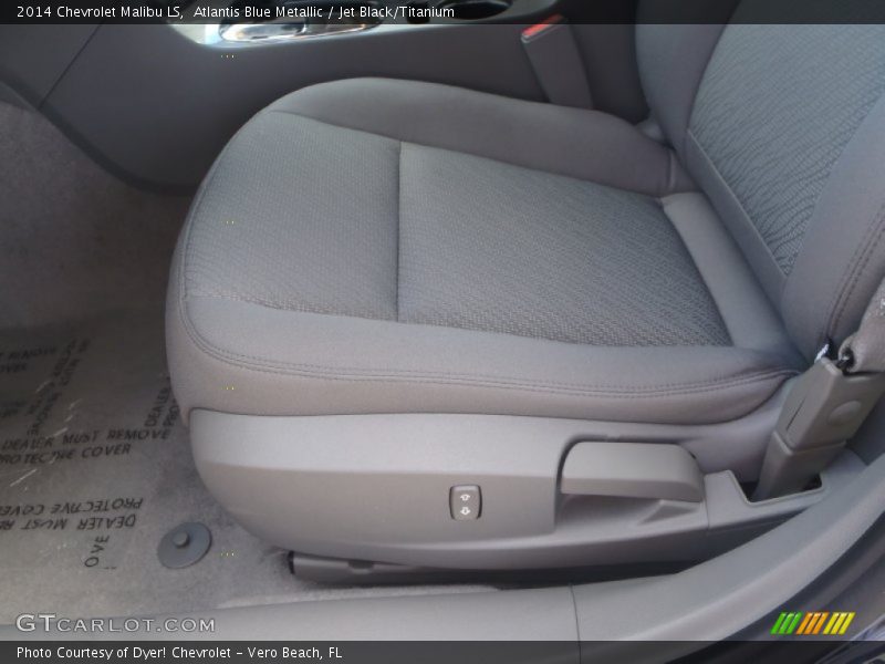 Atlantis Blue Metallic / Jet Black/Titanium 2014 Chevrolet Malibu LS