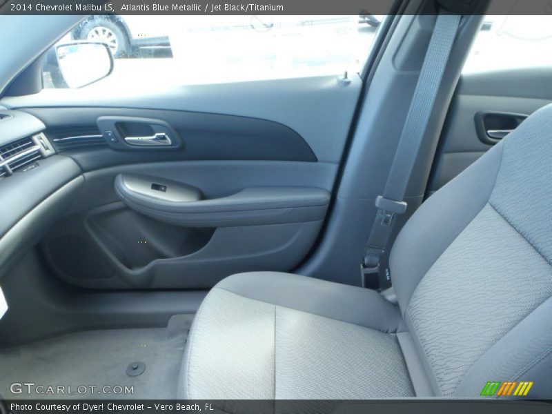 Atlantis Blue Metallic / Jet Black/Titanium 2014 Chevrolet Malibu LS
