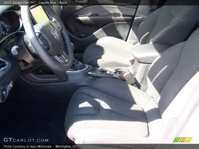Laguna Blue / Black 2013 Dodge Dart SXT