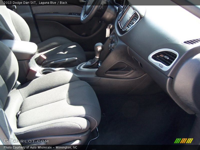 Laguna Blue / Black 2013 Dodge Dart SXT