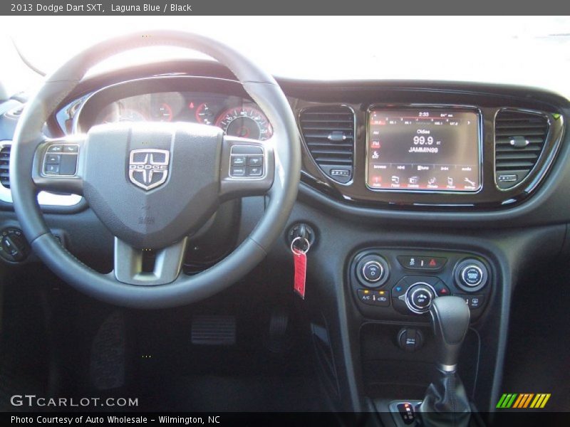 Laguna Blue / Black 2013 Dodge Dart SXT