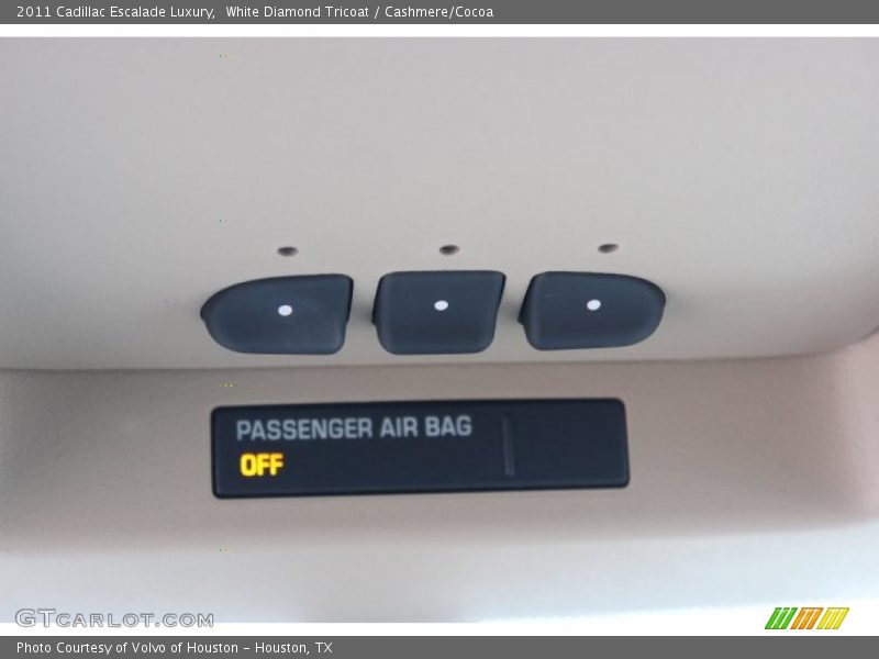White Diamond Tricoat / Cashmere/Cocoa 2011 Cadillac Escalade Luxury