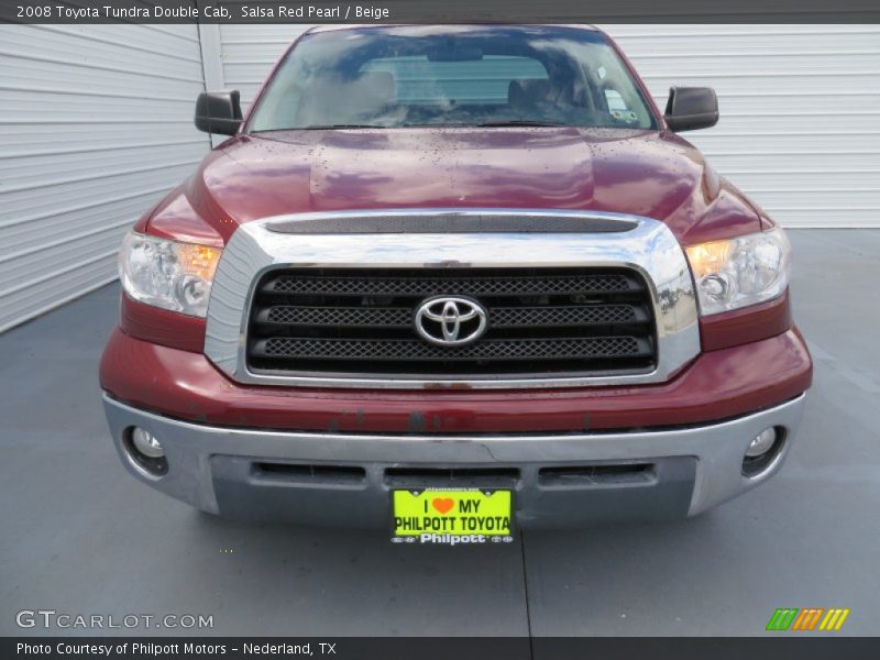 Salsa Red Pearl / Beige 2008 Toyota Tundra Double Cab